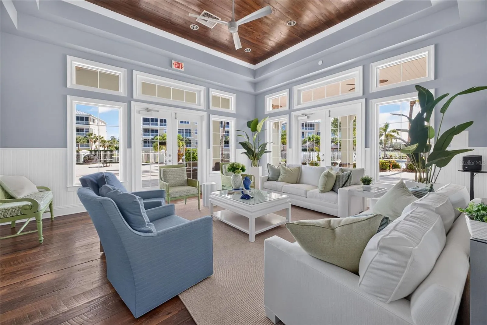 Inside the immaculate Club House