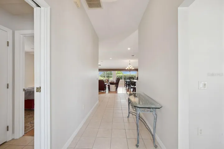 hallway entrance looking towards living area.