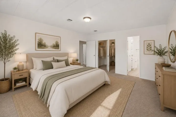 Primary Bedroom Virtually Staged
