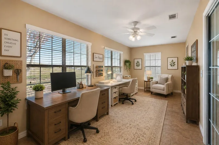 Virtually Staged-Bonus Room-perfect for office/den, hobby room, reading nook, etc.