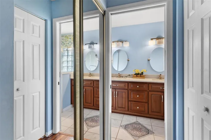 Entry from Primary suite into Primary bathroom.