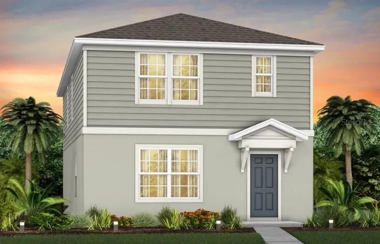Exterior Design. Artistic rendering for this new construction home. Pictures are for illustrative purposes only. Elevations, colors and options may vary.