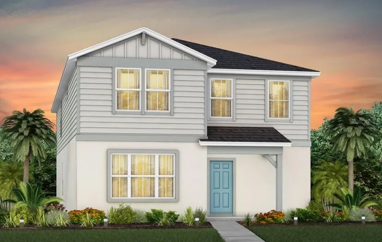 Exterior Design. Artistic rendering for this new construction home. Pictures are for illustrative purposes only. Elevations, colors and options may vary.