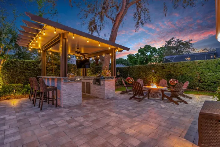 Evening oasis