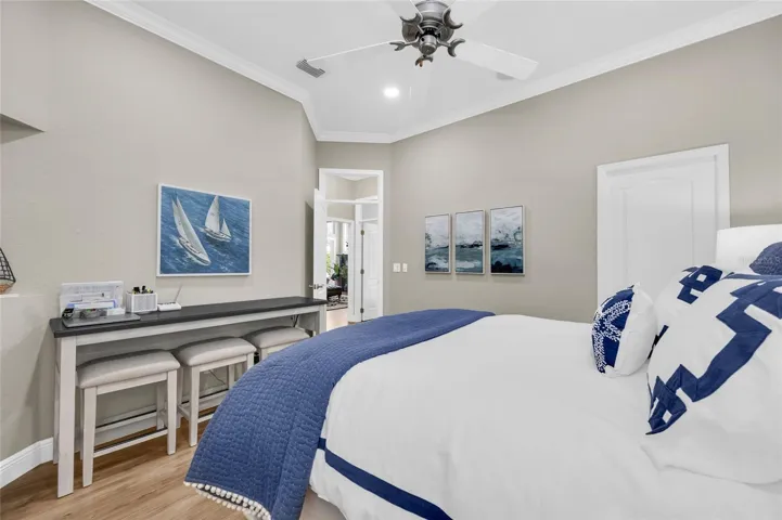 Bedroom 3 with crown molding
