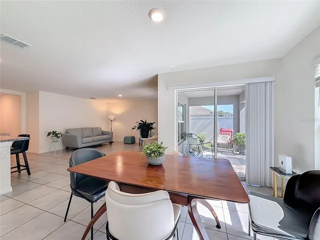 dining and living area