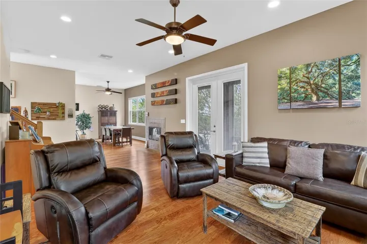 View to dining room from living room