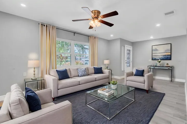 Virtually Staged living room