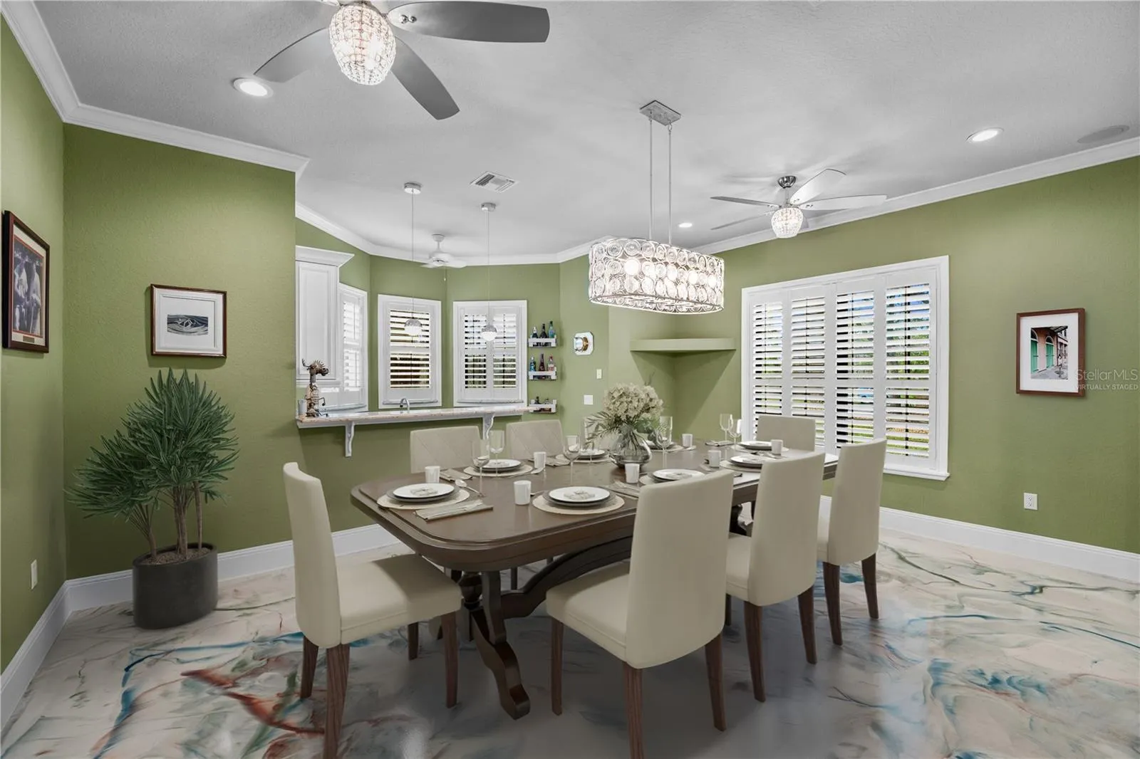 Dining/Game Room (Virtually Staged)