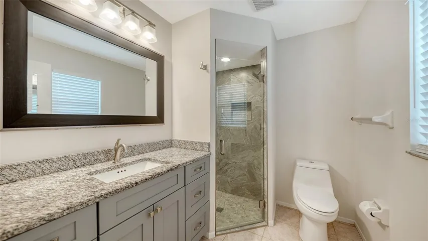 Updated primary bathroom
