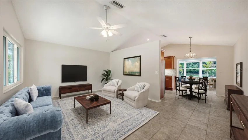 virtually staged main living areas