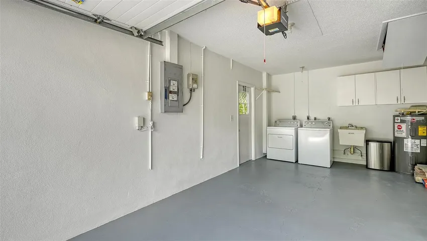 Laundry in garage