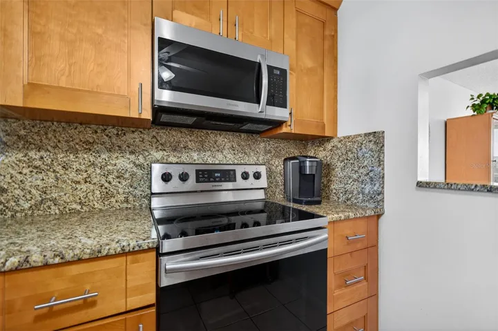 Granite backsplash