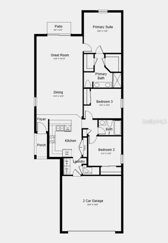 Floor Plan - Additional Highlights Include: gray cabinets with quartz countertops