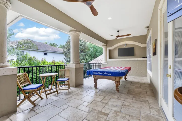 Patio overlooking the Pool!