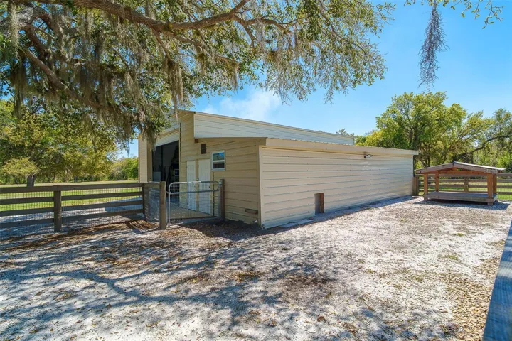 Garage has room for an RV or your farm equipment