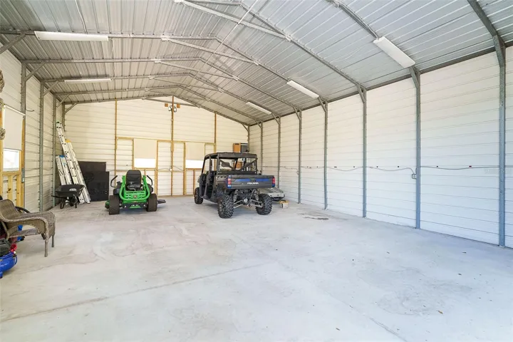 This massive garage has many possibilities