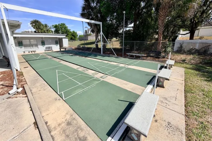 Shuffleboard courts