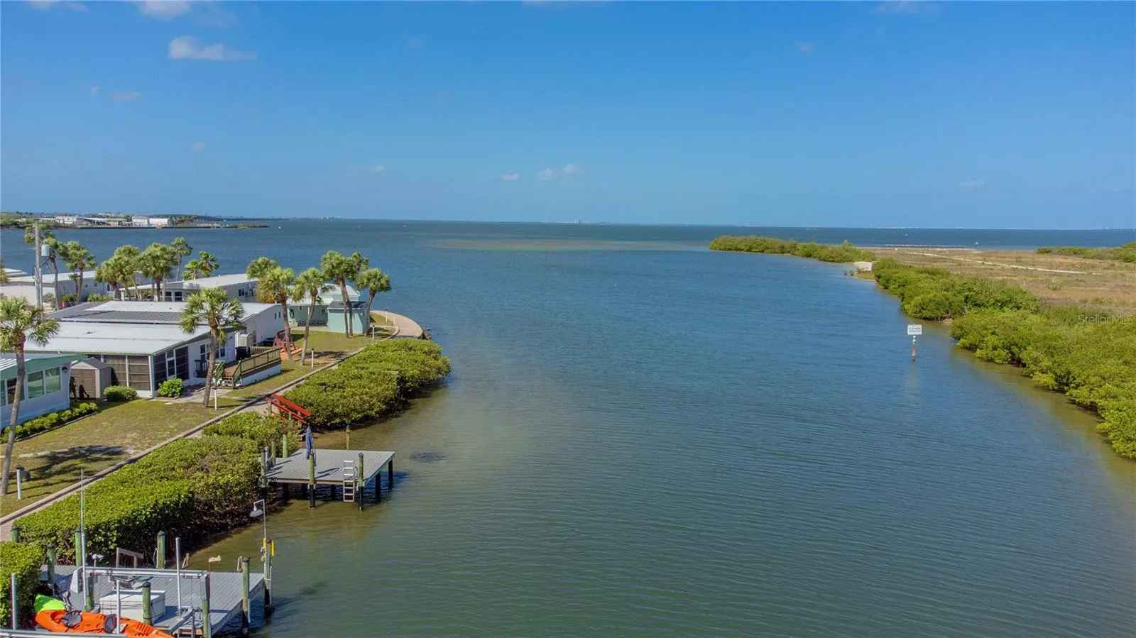 View from canal to Tampa Bay.