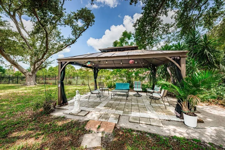 Covered patio for entertaining