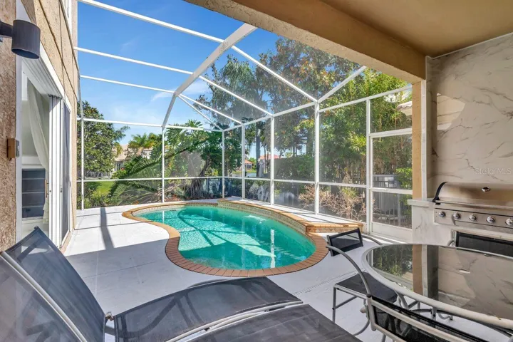 Lanai/Pool with new outdoor kitchen
