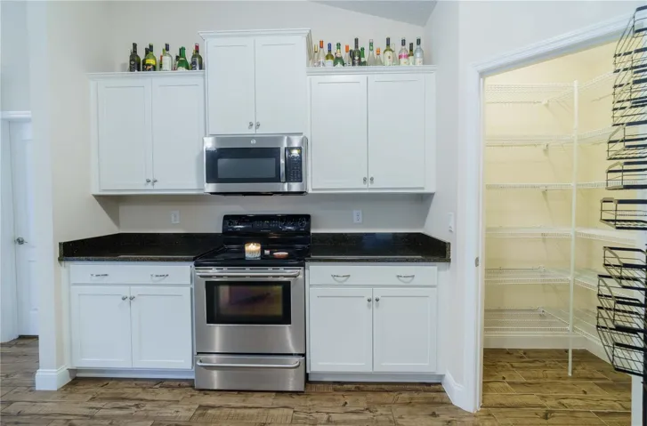 Upgraded cabinets in kitchen