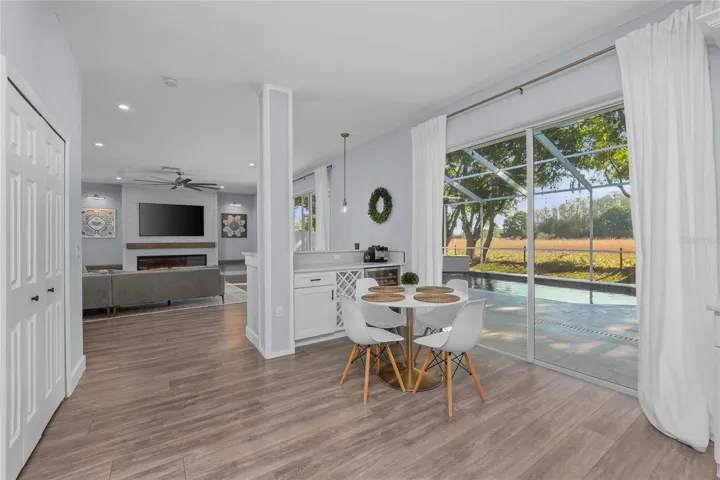 Kitchen and Family Room view