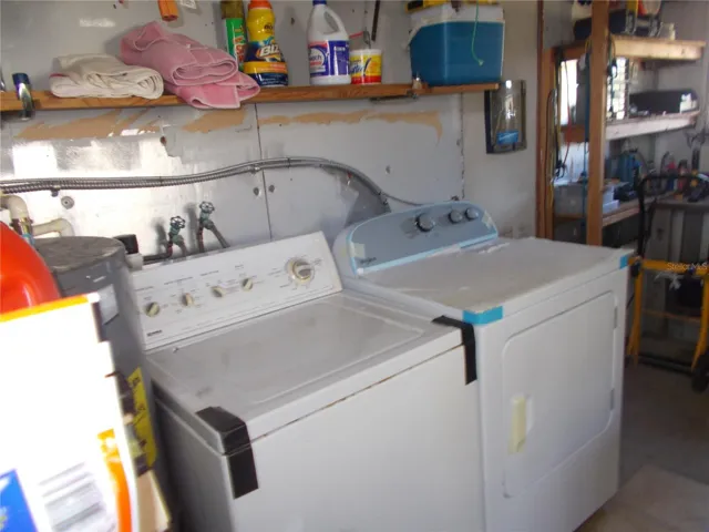 Washer &amp; Dryer in the shed