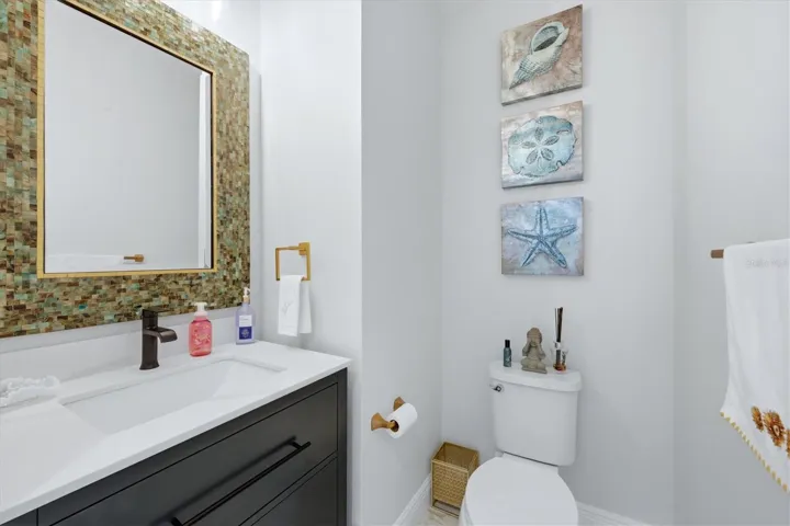 downstairs powder room
