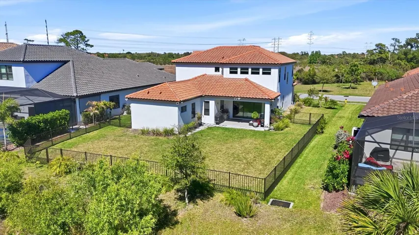 Fenced yard