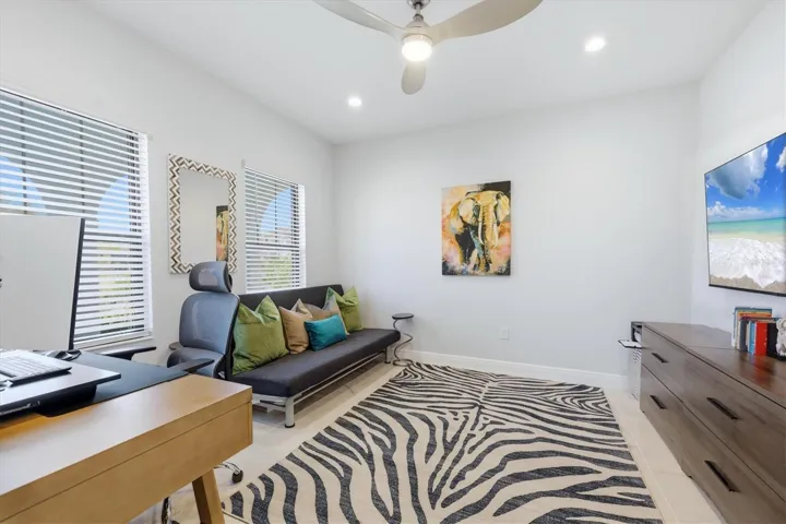 den/office with french doors