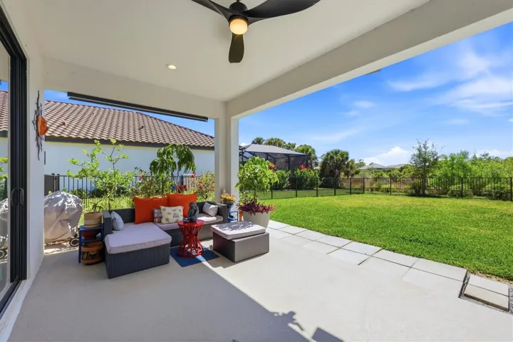 generous covered lanai