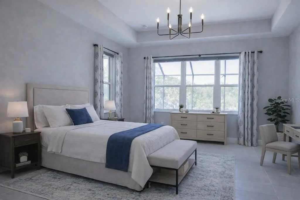 Staged Primary Bedroom