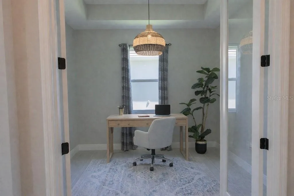 Staged Office/Den