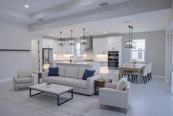 Staged Great Room and Dining Room