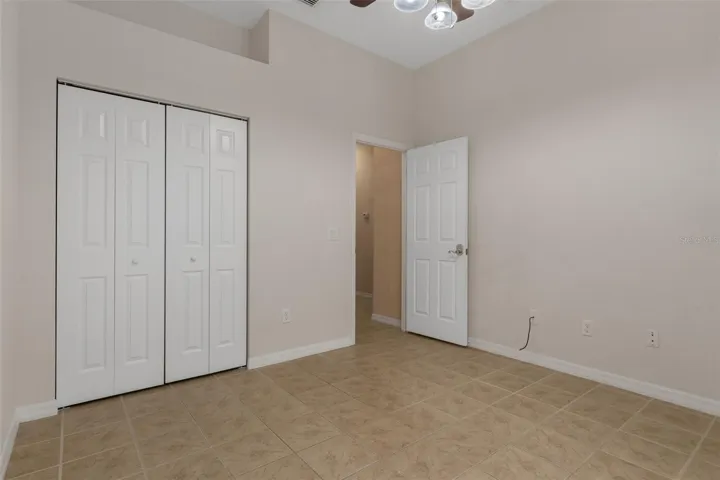 Guest Bedroom Three has a large closet