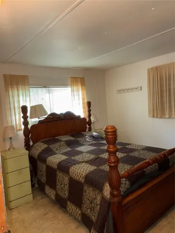 One of the bedrooms.