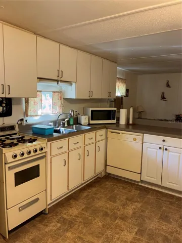 View of kitchen from the living room.