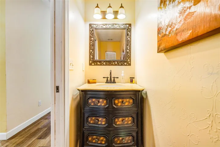 half bath downstairs