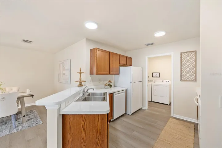 Kitchen with Indoor Laundry Closet