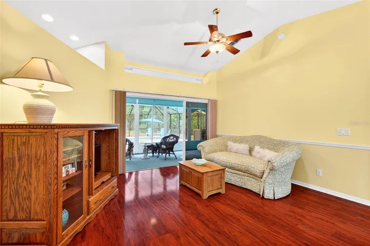 Living Room with access to enclosed Lanai