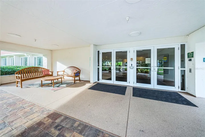Covered Entry to Clubhouse