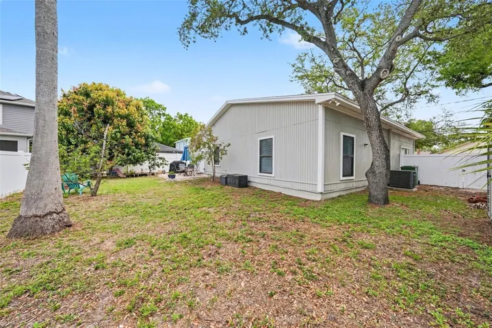 Large backyard and shed for added storage