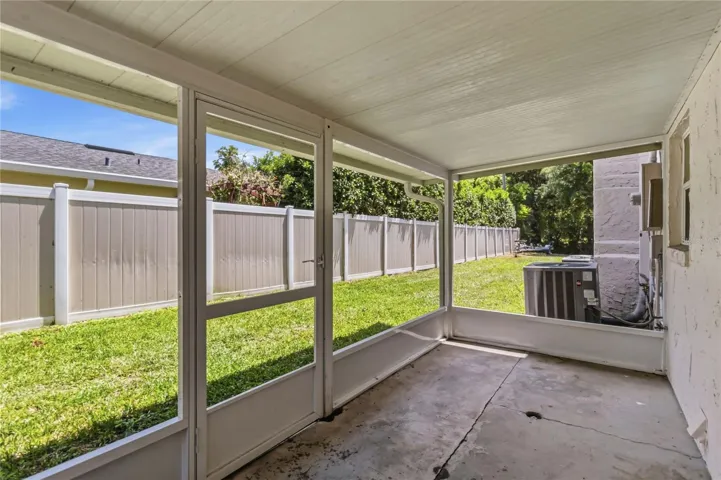 Side Porch off of Garage