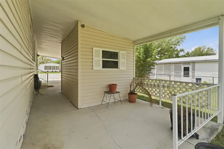 Open air back porch