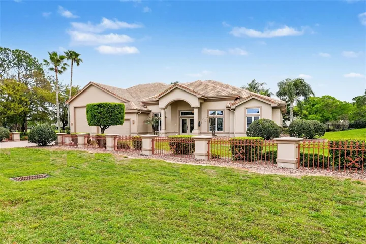 Residence with 1700 sf garage including 50' x' 20'  bay