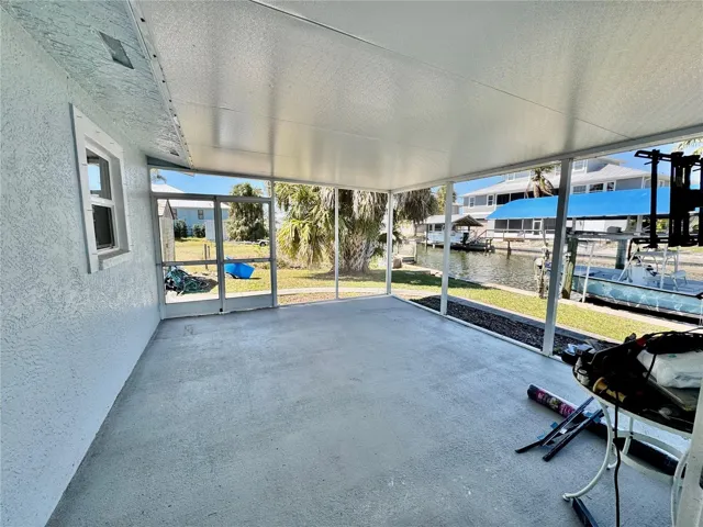 Covered enclosed Patio
