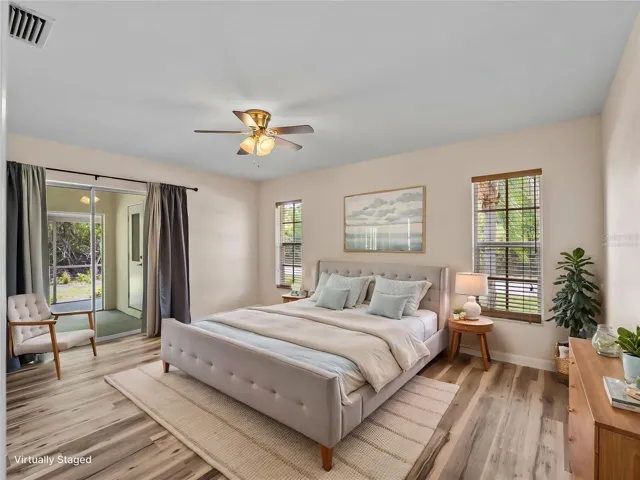 Virtually Staged Primary Bedroom