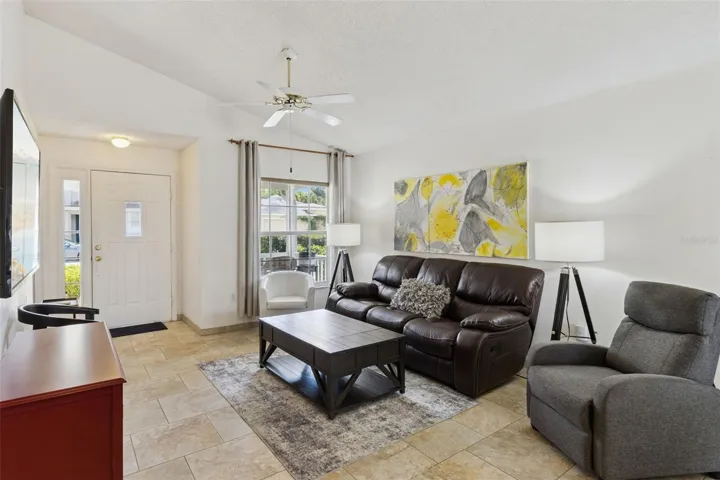Relax on the reclining sofa