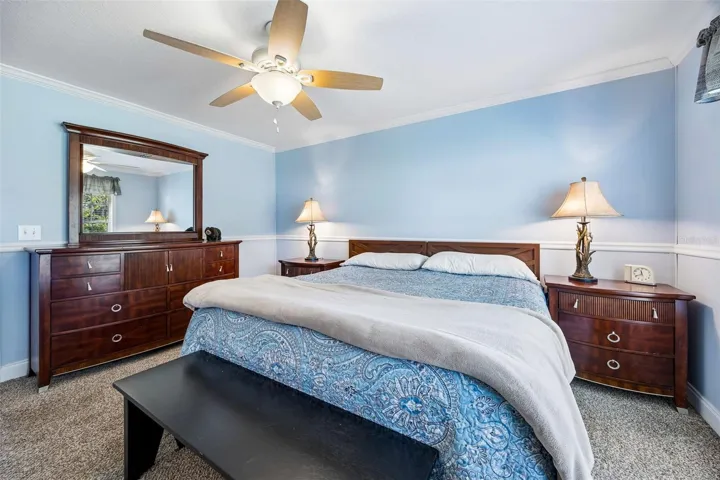 The primary bedroom suite